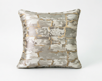 Housse de coussin de haute qualité pour la maison et l'hôtel, décoration de canapé, housse de coussin décorative en jacquard métallique, sur mesure