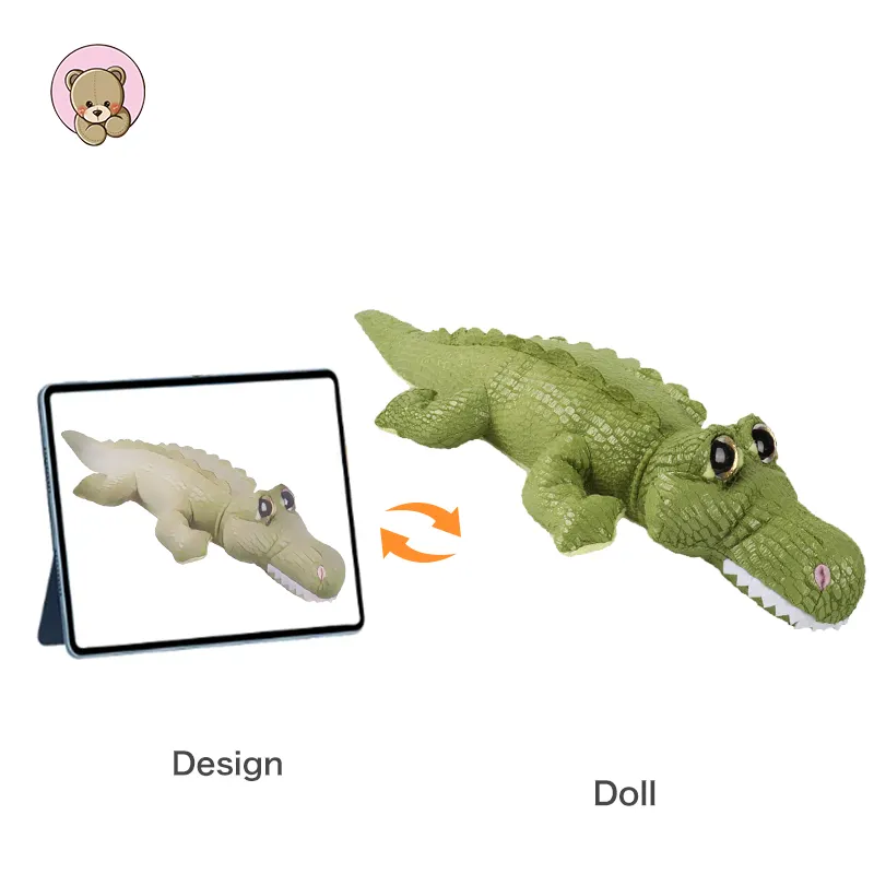 هدايا للأطفال على شكل تمساح كرتوني من القطيفة بأشكال مختلفة للبيع بالجملة ألعاب حيوانات مائية من القطيفة مخصصة
