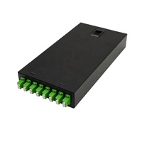 Boîtier de terminaison fibre optique 8 ports LC/APC monomode FTTH mural avec pigtail en acier laminé à froid