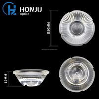 OEM 50mm * 19mm Lentille Unique LED COB Piste Lumière Spot Led Lentille Optique Led Lentilles Réflecteurs Downlight Lentille