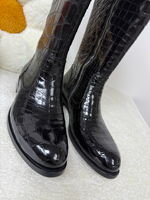 Bottes d'hiver pour homme en cuir de crocodile 100% - Choisissez la couleur pour commander