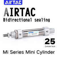 AIRTAC silinder MI25 * Cylinder Stainless Steel MI Mini silinder kompak pneumatik silinder udara pneumatik peran ganda