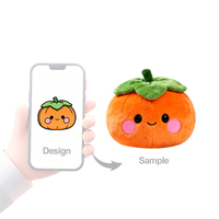 Peluche de citrouille de dessin animé personnalisée de haute qualité avec rembourrage en coton PP, anti-stress, pour fêtes, garantie après-vente