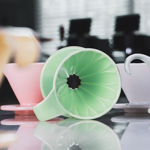 Ensemble de cafetière à filtre en céramique L-beans V60 avec entonnoir filtrant Origami pour usage domestique - Product Image 2