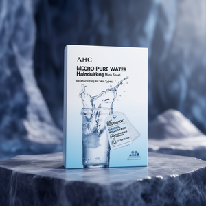 Masque hydratant en feuille AHC Micro Pure Water, 10 feuilles, hydratant pour tous types de peaux - Product Image 3