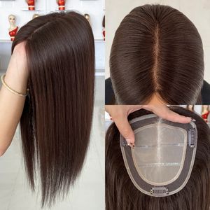 พร้อมส่งท็อปเปอร์ผมแท้ 100% สำหรับผู้หญิง ผมบราซิล ท็อปเปอร์แบบผูกมือทั้งหัว HD Lace Topper ขนาด 5.5x6 นิ้ว พร้อมซิลิโคน - Product Image 2