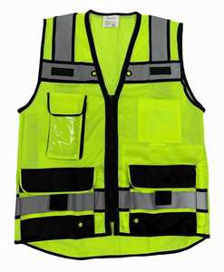 High Quality Reflector <b>Security</b> Jacket Construction Reflective Safety Mesh Vest With Custom Logo for Men - Product Image 3