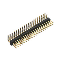 Conector Hembra de Doble Fila 2x20 Pines (40p) con Paso de 2.54mm, Largo de 2mm, Tipo THT, para Soldadura, Chapado en Oro, Apilable para PCB Raspberry Pi