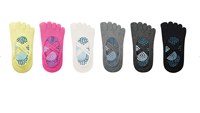 OED Femmes Pilates Yoga Cinq Doigts Chaussettes Toe Grip Chaussettes Yoga pour Débutants Cross Athletic Yoga Chaussettes