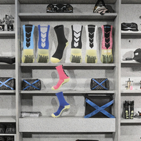Chaussettes d'hiver pour jeunes, longueur de semelle 19 cm, antidérapantes, antibactériennes, épaisses, pour le sport, le baseball, le football, le basketball