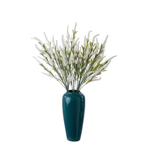 Flor Artificial Estilo Shakespeare, Blanca, 15 Cabezas, Realista, Decoración para Bodas, Manualidades de Plástico - Product Image 5