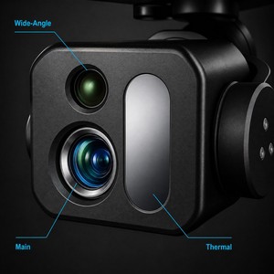 Mini stabilisateur à trois capteurs, pod 50MP grand angle, thermique 640x512, télémètre laser 13,5 mm 1500 m - Product Image 4