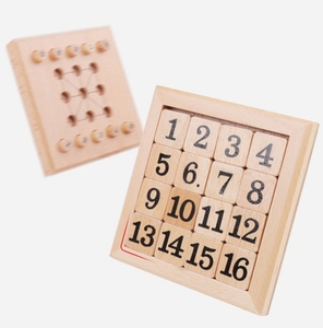 Blocs de construction en bois d'intelligence éducative précoce personnalisés Hua Rong route Sudoku jeu de <span class=keywords><strong>mots</strong></span> croisés en bois apprentissage Puzzle jouets - Product Image 3