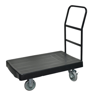 Factory Price Purple Plastic Utility Tool Cart Platform <strong>Trolley</strong> 300KGs Four Wheels For Hotels &amp; Restaurants - Product Image 6