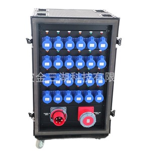 กล่องจ่ายไฟอุตสาหกรรม 24 ช่อง  AC 220 โวลต์ 6000 วัตต์ อุปกรณ์ไฟเวทีโลหะ - Product Image 1