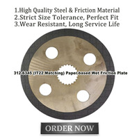 Disco Frizione Bagnato 3126345 Compatibile con Piastra in Acciaio 312-6346 Ricambi per Caricatore CAT