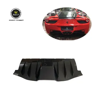 Задний диффузор из углеродного волокна для Ferrari 458 Italia OEM стиль передний бампер губа задний диффузор баллон 11-13