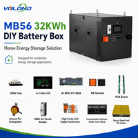 Stock UE, expédition en 72h depuis l'entrepôt : Kit de boîtier DIY vide MB56 pour stockage d'énergie solaire domestique LiFePO4 48V 51.2V 16S 628Ah 32KWh 33KWh