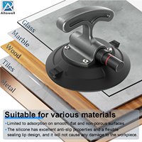 1 ensemble de 2 ventouses en T de 6 pouces, robustes et durables, Altowell TS60M2K, capacité de charge de 70-90 kg pour le déplacement de carreaux de verre