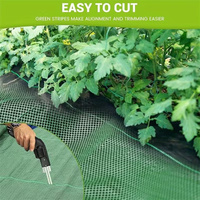 Toile de paillage vert foncé, couverture de sol verte, tissu anti-mauvaises herbes tissé, toile anti-mauvaises herbes en polypropylène pour empêcher la croissance de l'herbe