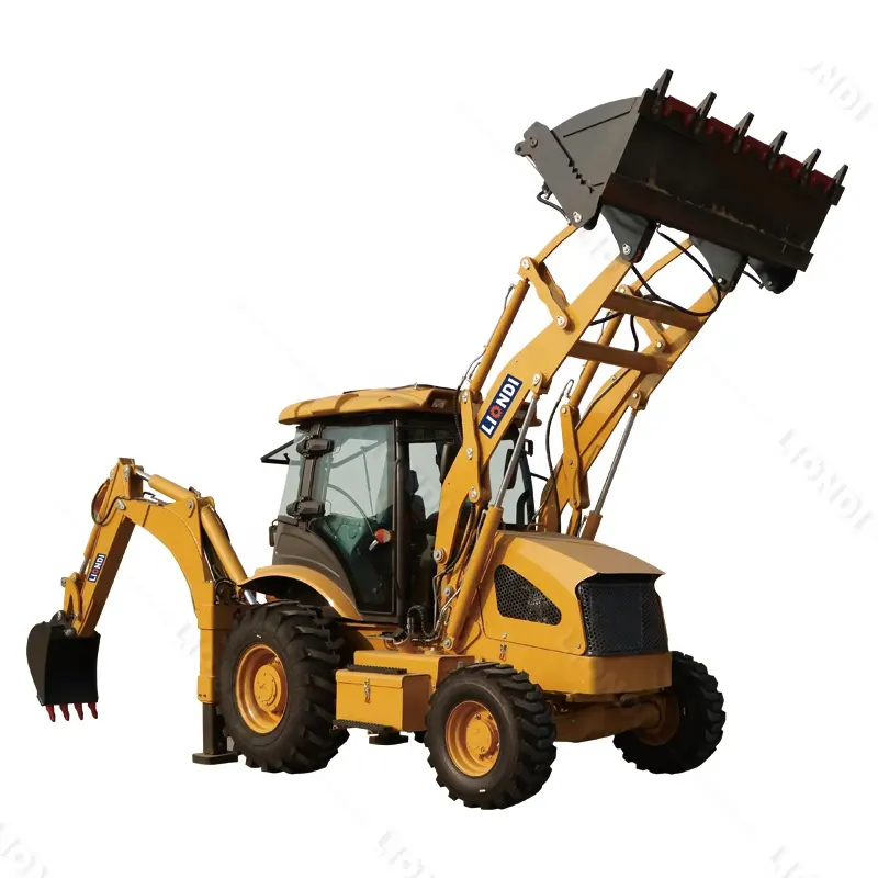 Earth-moving machinery backhoes mini compact wheel loader backhoe excavator for sale