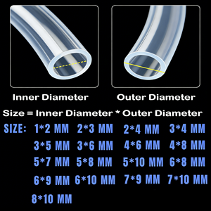 <span class=keywords><strong>Tubo</strong></span> <span class=keywords><strong>Flessibile</strong></span> in Silicone <span class=keywords><strong>Trasparente</strong></span> per Uso Medico e Alimentare, Certificato CE ISO, Sicuro per il Trasferimento di Fluidi Medici, Alimenti e Acqua - Product Image 4