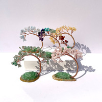 Base de ágata de cristal curativo Natural hecha a mano, amatista tallada, árbol de la suerte, venta al por mayor, amor, piedra decorativa, artesanía, gran oferta, Idea de regalo