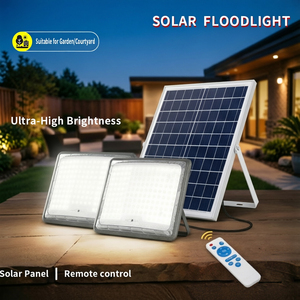 Fari LED Solari ad Alta Luminosità IP65 con <span class=keywords><strong>Corpo</strong></span> in Ferro, Garanzia di 5 Anni per Uso in Giardino/Cortile, Multi-Potenza e Controllo Remoto - Product Image 4