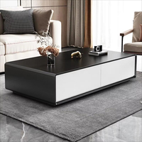 Ensemble de tables basses en bois de luxe moderne avec tiroirs, écologique, vente directe d'usine, meubles de salon incluant des meubles TV, pour hôtel