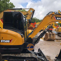 Mini-excavatrice Sany SY50U d'occasion, 5,3 tonnes, moteur Yanmar, SY 50 U, petite pelle, 5T, machines de construction de jardin, excavatrice