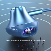 Casque de jeu numérique semi intra-auriculaire avec microphone, prise Type C, écouteurs filaires, adaptés pour iPhone Samsung, sport et musique