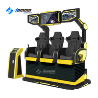 Cine de Realidad Virtual 9D Interior, Simulador de Vuelo y Montaña Rusa con Movimiento para Uso Educativo en Aeropuertos y Jardines