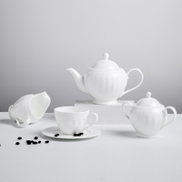 Assiettes en Porcelaine Fine Blanches Simples – Services de Vaisselle en Céramique Blanche pour Banquets et Traiteurs