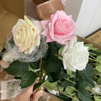 Fleur artificielle, rose au toucher réaliste, décoration de mariage, fleurs de roses artificielles, roses réalistes pour la décoration d'événements de mariage