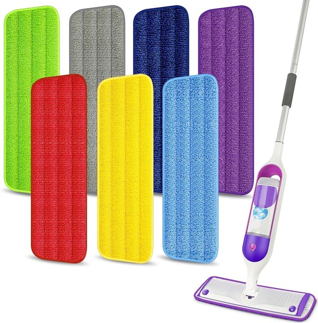 Microfiber Spray Mop Replacement Heads for Mops Compatible with Floor Care System Mop Replacement Heads Pads