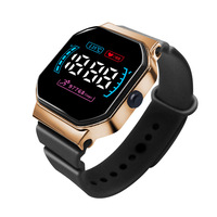 Jam Tangan Elektronik LED Persegi Digital Sport 2025 Jam Tangan Pelajar Fashion Kasual Berlapis Digital