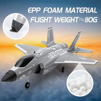 2.4Ghz Télécommande Électrique 4 Canaux Fighter Jet F35 RC Mousse Avion EDF Moteur Brushless et EPP ABS Corps RTF pour Débutants