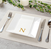 Serviettes de table Airlaid écologiques direct usine, logo et couleur personnalisés, 40x40, 1 pli, en pâte de bois vierge pour restaurants et fêtes