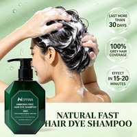 Shampoo colorant capillaire liquide sans ammoniaque pour couvrir les cheveux gris, renforcer les racines des cheveux, nourrir les mèches et prévenir la perte de cheveux