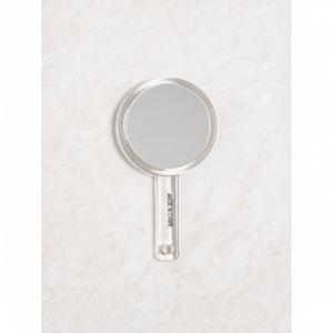 Double Sided Round Acrylic <b>Makeup</b> <b>Mirror</b> with Comfortable Handle Model Daiso1816 - Product Image 2