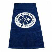Best-selling Luxury 100% Cotton Custom Printed Antibacterial Absorbent Sand-proof High-quality Beach Towel
