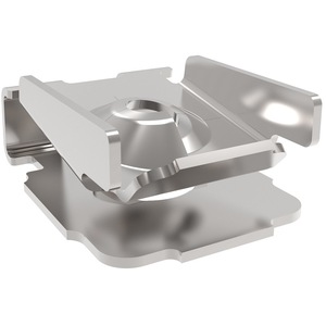 คลิปยึดแผ่นโ<span class=keywords><strong>ล</strong></span>หะรูปตัวยู ทำจากเหล็กสปริงชุบสังกะสีแบบยืดหยุ่นสูง ป้องกันการหลุด<span class=keywords><strong>ล</strong></span>ื่น สำหรับ<span class=keywords><strong>แผ่น</strong></span>บาง - Product Image 1