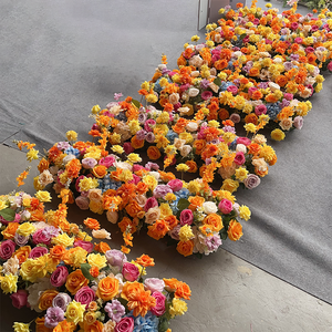 LEDA Hot Selling <b>Artificial</b> Hanging <b>Flower</b> Arrangement Colorful Silk <b>Flowers</b> Wedding Stage Aisle Decoration - Product Image 4