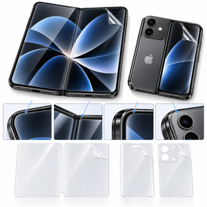 Película protectora de pantalla interior EPU TPU personalizada de alta calidad para iPhone Duo, plegable, ultrafina, flexible, resistente a arañazos y pliegues. - Product Image 5