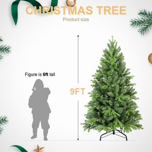 Árbol de Navidad Artificial Ecológico de 9 Pies, Follaje Realista, Fácil de Guardar, Premium para Fiestas en Casa, Preiluminado, PE PVC - Product Image 6