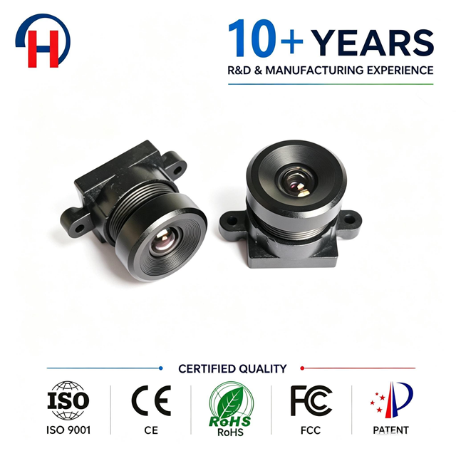 High Quality 3MP F2.2 1/2.8 CCTV Lenses with Fixed Iris Doorbell Face Recognition M12 Lens for Surveillance Accessories
