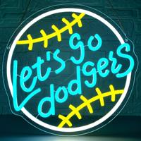 Desain Gratis Didukung, Papan Neon Olahraga, Gaya Grafis Sepak Bola Bisbol Biliar, Ukuran Kustom untuk Klub Pribadi atau Ruang Pria