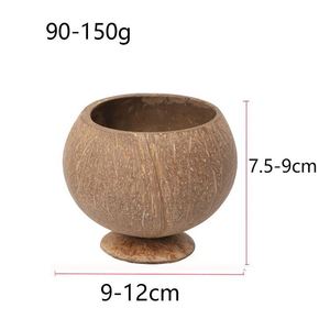 Vasos de Cáscara de Coco Natural para Bebidas en la Playa, Cócteles, Ensaladas, Helados - Product Image 2