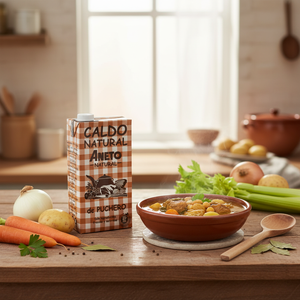 Bon prix final Fabriqué en Espagne 6X1L Bouillon de viande de ragoût de soupe fraîche naturelle et saine avec une longue durée de conservation - Product Image 3
