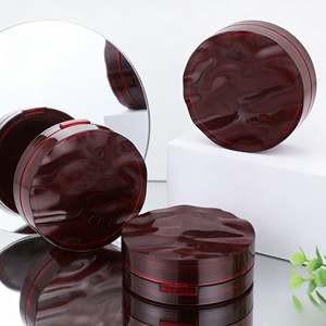 ตลับรองพื้นแบบแม่เหล็กทรงกลมสีน้ำตาล ขนาด 15 กรัม ผลิตจากวัสดุ ABS/PP เป็นมิตรต่อสิ่งแวดล้อม พร้อมกระจก  รับทำโลโก้ตามสั่ง - Product Image 2